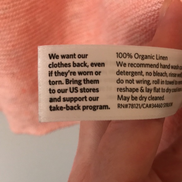 Eileen Fisher Organic Linen Knit Top SZ M - Picture 6 of 7